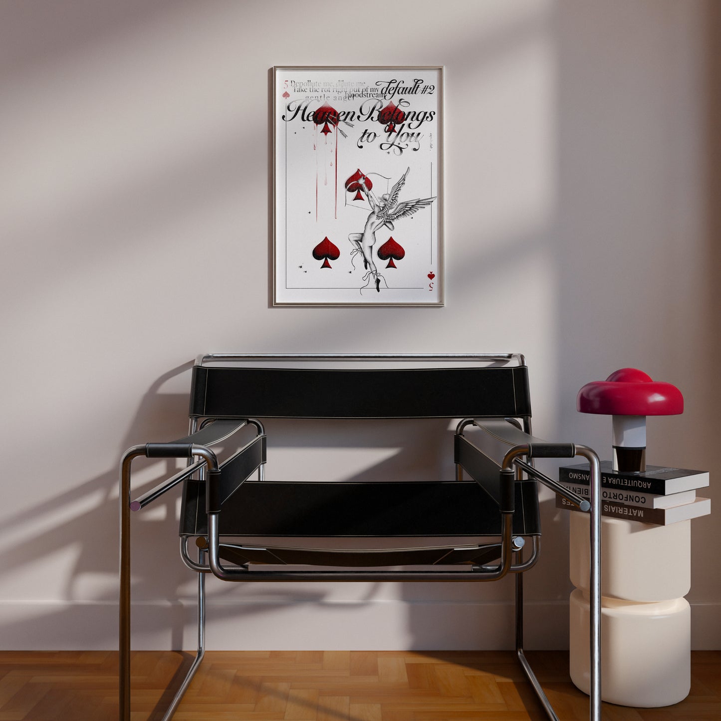 Heaven Belongs to You wall art print hanging in a room.