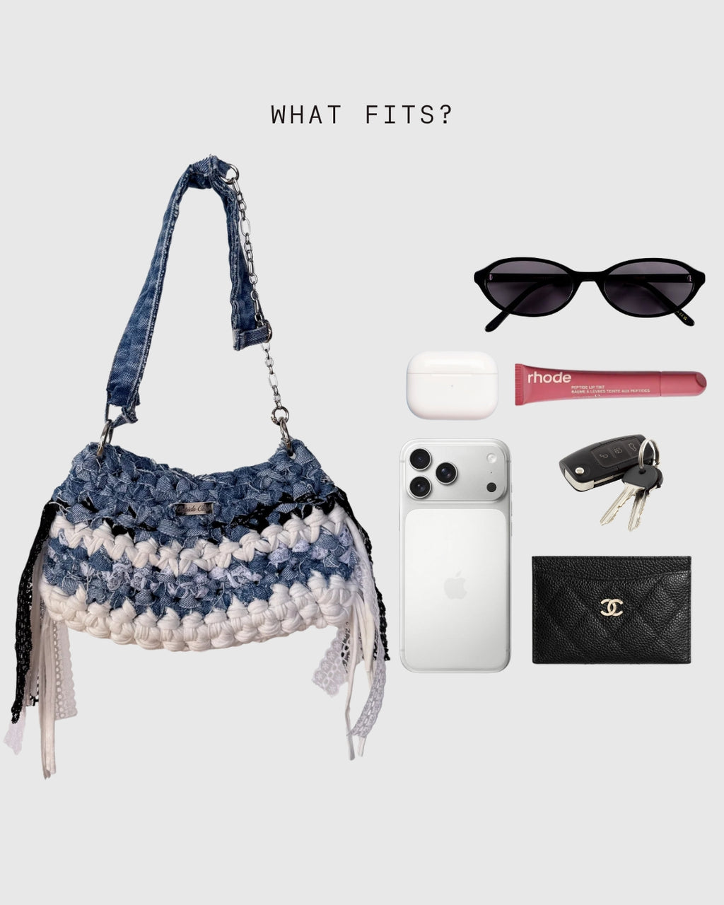 Lucy – Denim/White