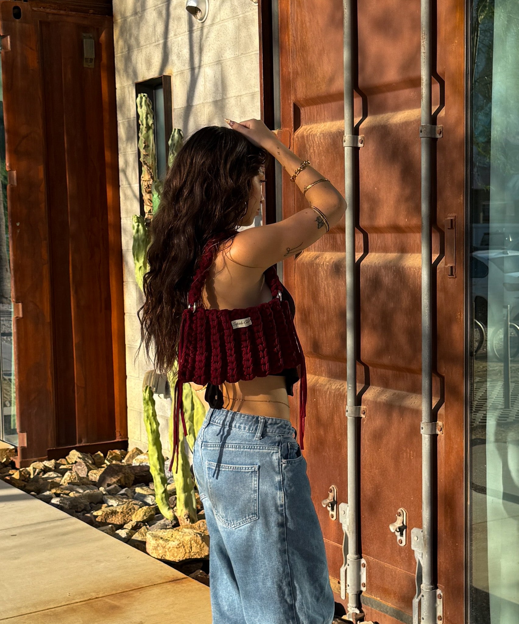 Yume Bag - Burgundy_Model 1