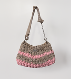 Lucy Purse - Khaki and pink