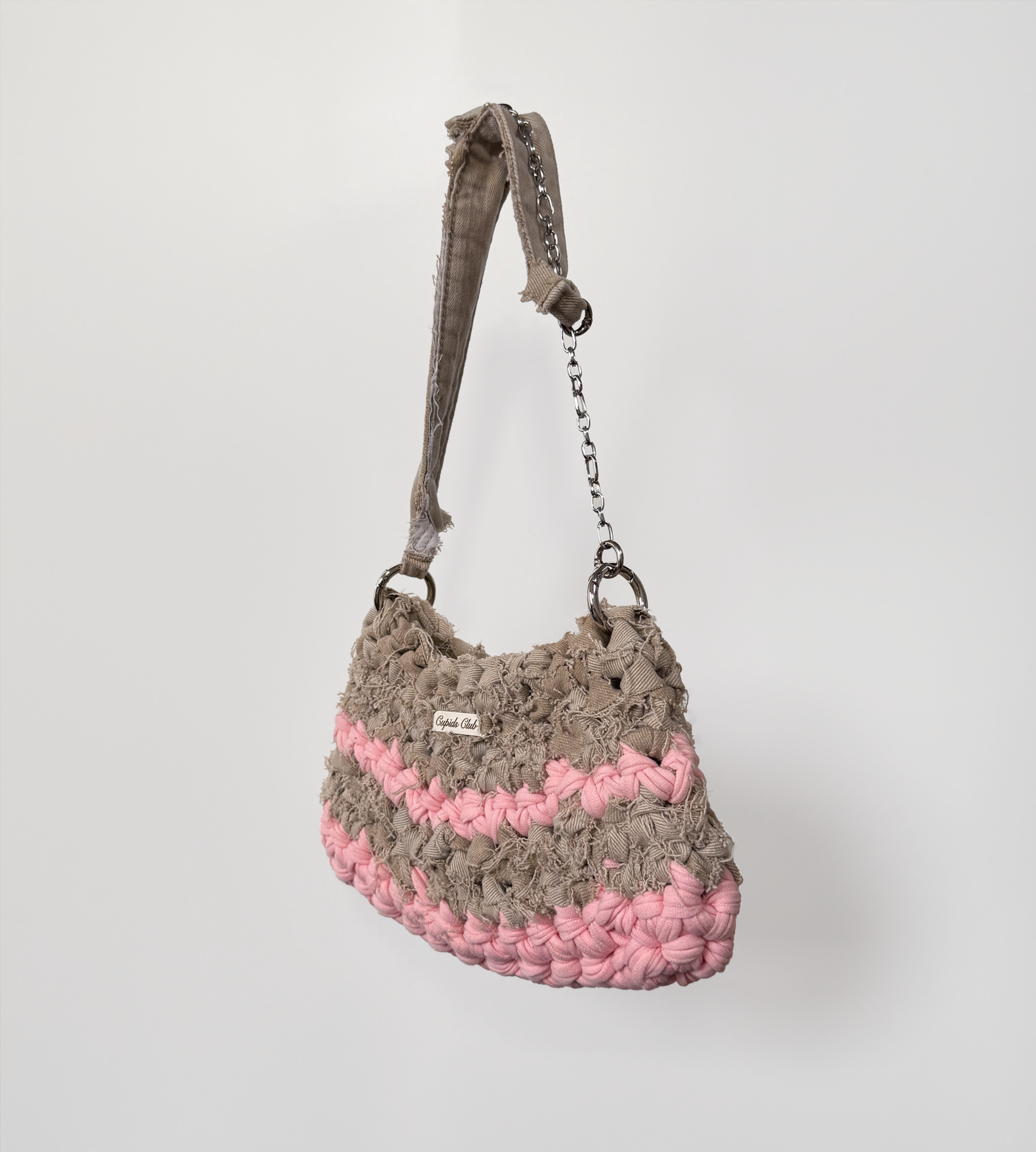 Lucy Purse - Khaki and pink