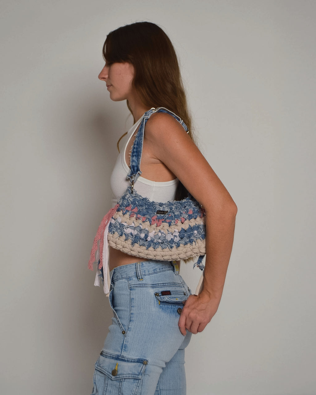 Lucy – Denim/Beige