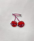 Sunny Cherry Sticker featuring red cherries with sunglasses